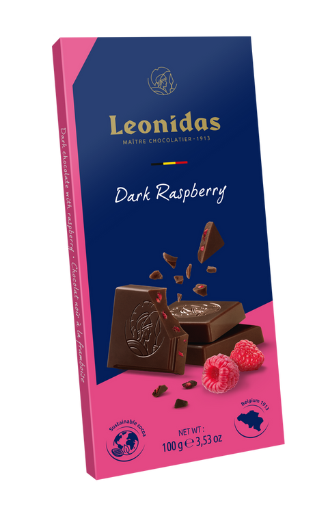 Leonidas Dark 54% Raspberry Bar