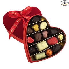 Leonidas Belgian Assorted Chocolate Heart Gift Box - 16 pcs