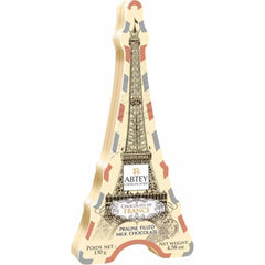 Abtey Milk Chocolate Pralinés in Eiffel Tower Tin 130g