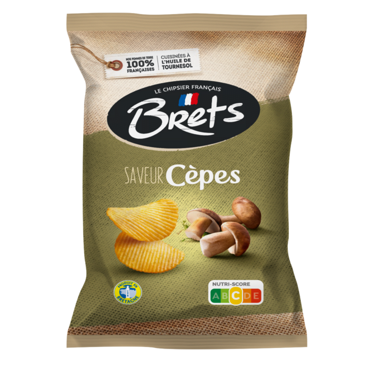 Brets Potato Chips from Brittany — Cep Flavor 125g