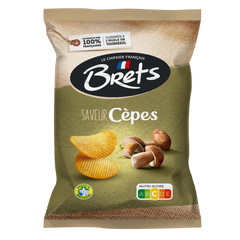 Brets Potato Chips from Brittany — Cep Flavor 125g pack of 6