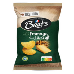 Brets Potato Chips from Brittany — Jura Cheese Flavor 125g pack of 10