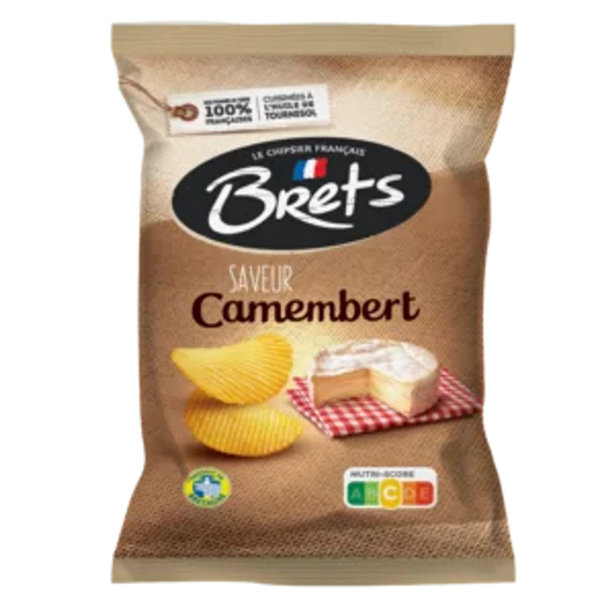 Brets Potato Chips from Brittany — Camembert Flavor 125g pack of 10