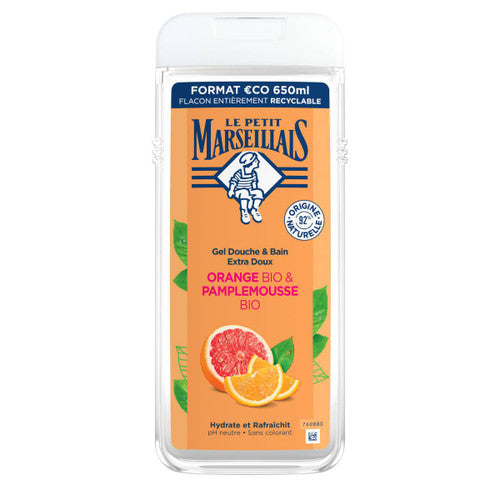Le Petit Marseillais Organic Orange & Grapefruit Blossom Shower Cream 65cl