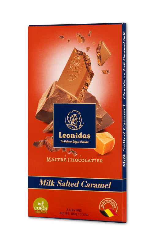 Leonidas Milk 30% Salted Caramel Isigny Butter Bar