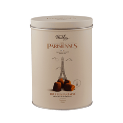 Mathez Chocolate Truffles in Les Parisiennes Tin 200g