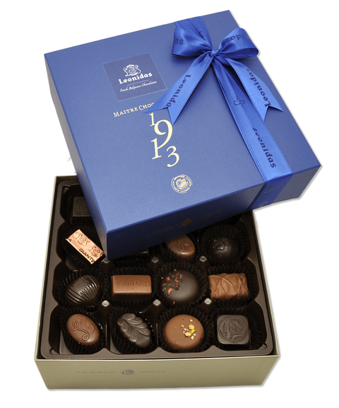 Leonidas Large Assorted Chocolates Blue Gift Box - Heritage Collection