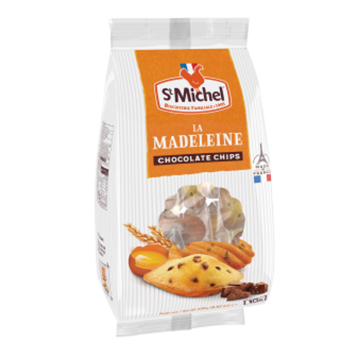 St Michel Madeleines with chocolate chips 250g pack of 8