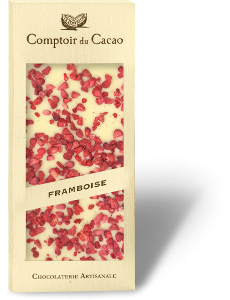 Comptoir du Cacao 72% Dark Chocolate Raspberry Bar, 90g (3.2 oz)