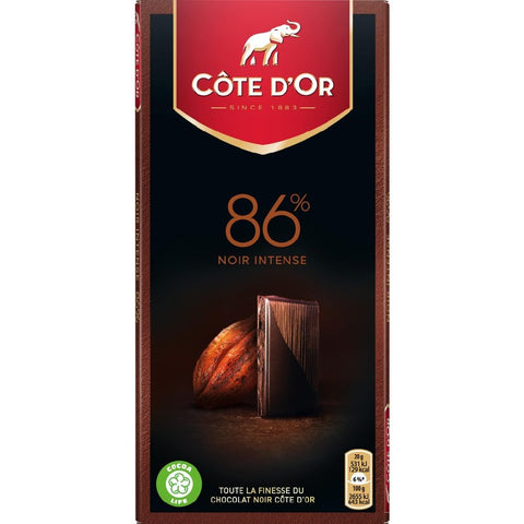 Côte d'Or Extra Dark 86% Cocoa, 100g (3.5 oz)
