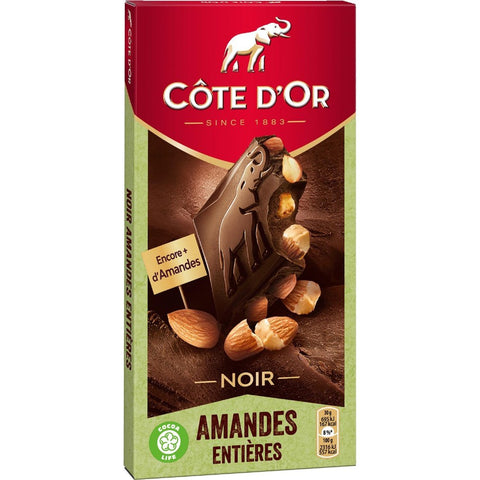 Côte d'Or Dark Chocolate with Almonds, 180g (6.3 oz)