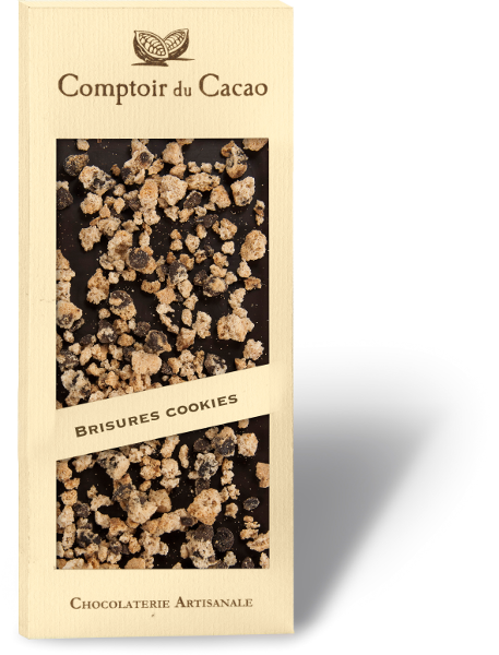 Comptoir du Cacao Milk Chocolate Cookies Bar, 90g (3.2 oz)