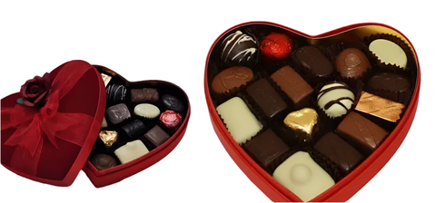 Leonidas heart chocolate box