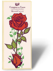Comptoir du Cacao Dark Chocolate (Rose Decor Ivory) 80g