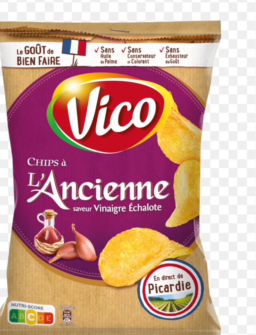 Vico Chips Ancienne Saveur Vinaigre Echalote 125g