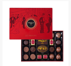 Floral Edition Assorted Chocolates in Red Tin, 22 Pieces  - Maxim's De Paris