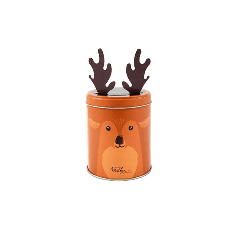MATHEZ COCOA PLAIN TRUFFLES REINDEER TIN 100G