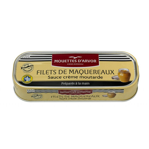 Les Mouettes d'Arvor Mackerel Fillets with Creamy Mustard Sauce 169g