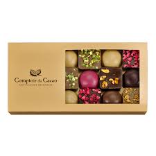 Comptoir du Cacao Assortiment Praliné Feuilleté_45 chocolats