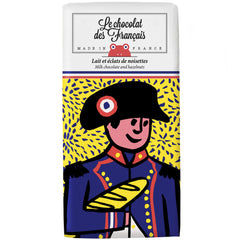 Le Chocolate des Français Milk chocolate & hazelnuts « Napoleon ». Pack of 3.